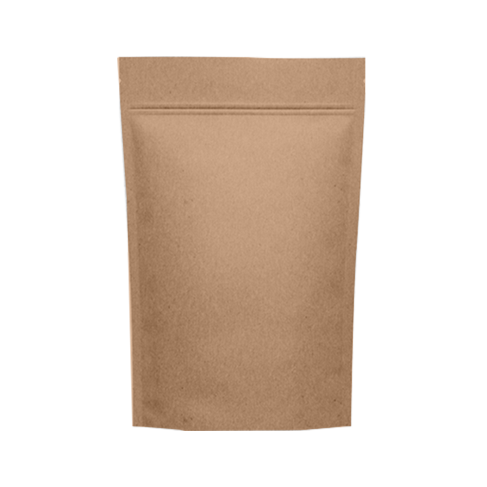 Penceresiz Kilitli Kraft Alüminyum Doypack Torba 16x27 cm (1000 ADET)