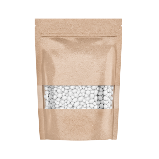 Dar Pencere Kilitli Kraft Doypack Torba 9x14 cm (1000 ADET)