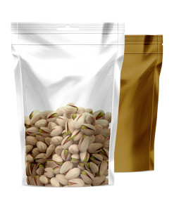 Şeffaf Metalize Gold Doypack Torba 16x26cm (1000 ADET)