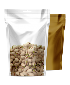 Şeffaf Metalize Gold Doypack Torba 13x22cm (1000 ADET)