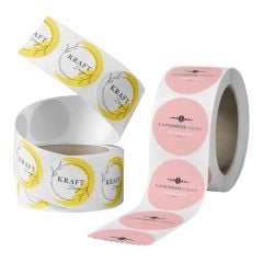 Logo Baskılı Pelur Kağıt(1000 adet) + Kuşe Etiket(1000 adet)